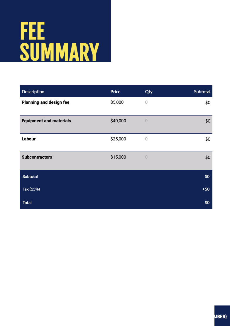 Solar Proposal Template